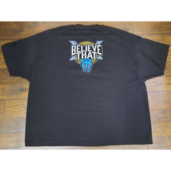 WWE Roman Empire T-Shirt 5XL XXXXXL Reigns "Spare No One Spear Everyone" Shield - Picture 7 of 12